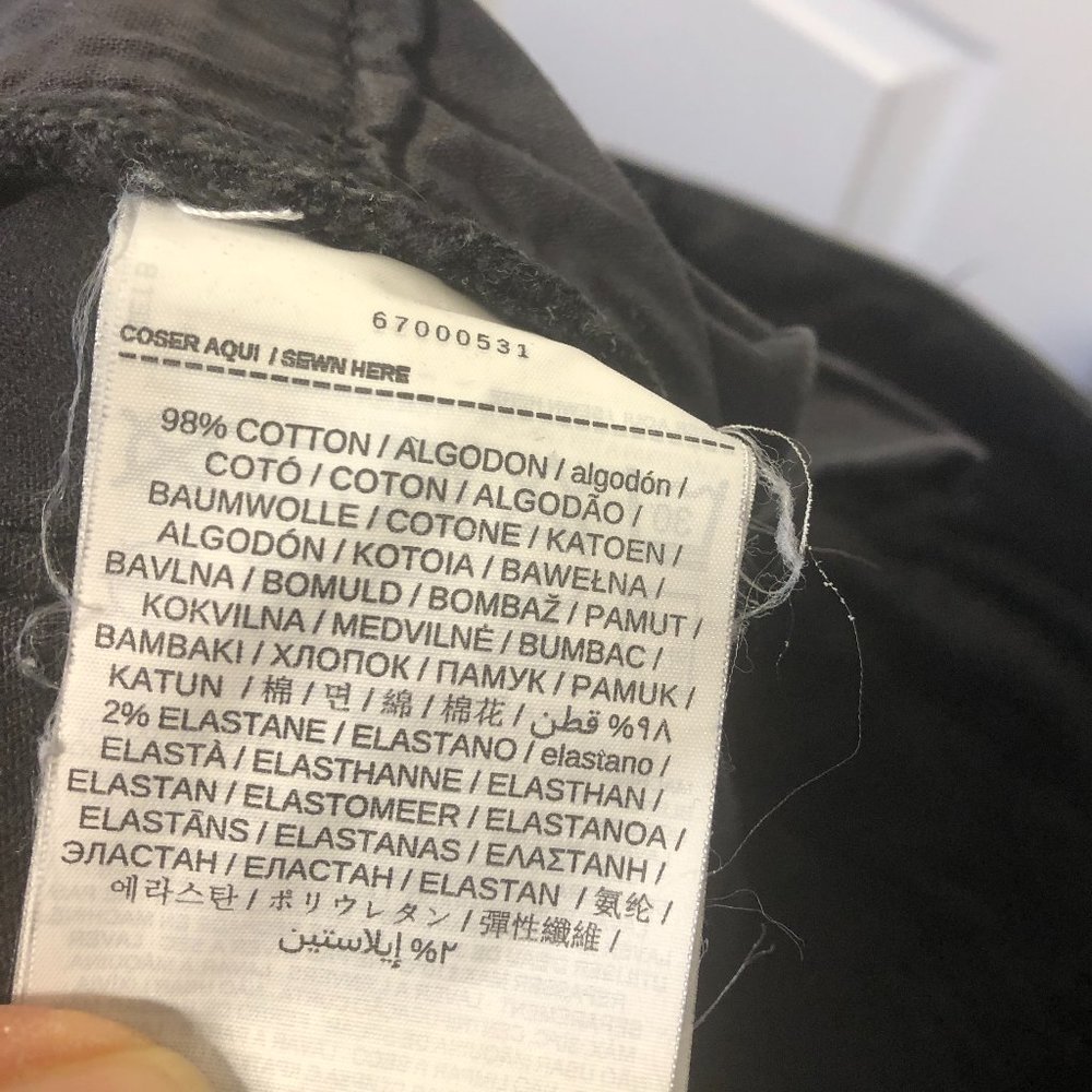 MNG flare raw hems dark wash women jeans, size 10 - Picture 8 of 8